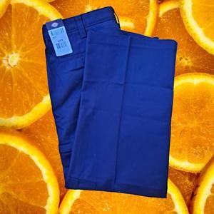 NWT Dickies Black Cargo Pants with Zip Pocket‎ Size 42x30  [A]